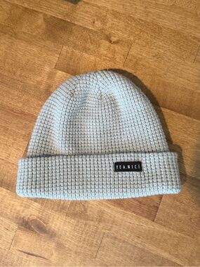 Light Gray Waffle Knit Beanie - Women's Winter Hat